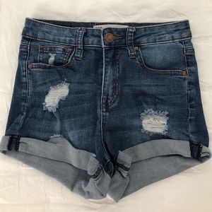Women’s  high-rise jean shorts from Tilley’s